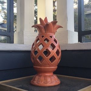 Glass pineapple decor